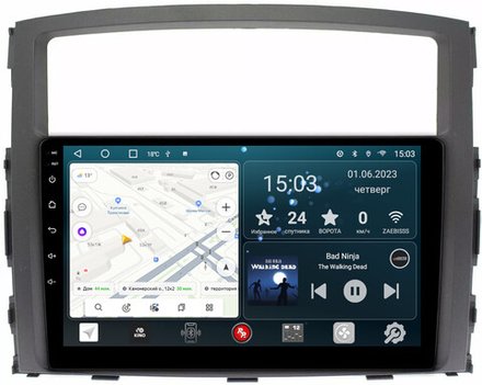 Магнитола Mitsubishi Pajero 4 2006-2022 - Redpower 223 Android 10, ТОП процессор, 6Гб+128Гб, CarPlay, SIM-слот