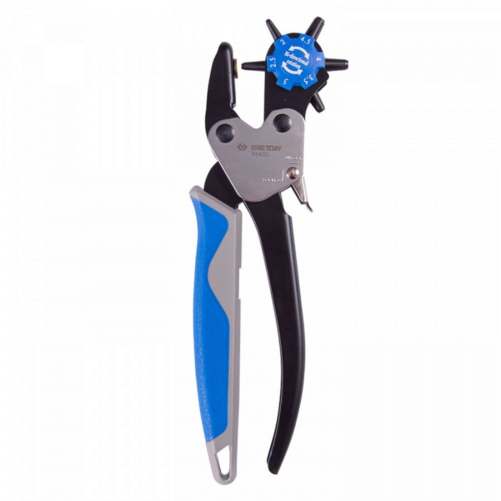 KING TONY (74A00) Дырокол револьверный 2-4,5 мм, 230 мм