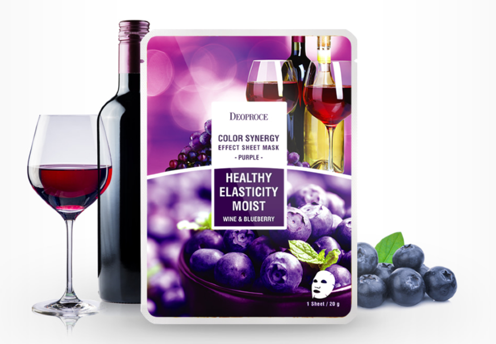 DEOPROCE COLOR SYNERGY  MASK PURPLE Тканевая маска