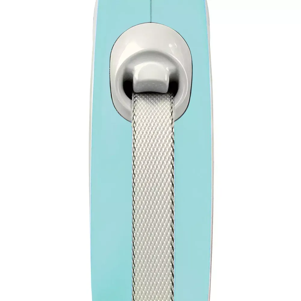 Рулетка flexi NEW LINE Comfort S (до 15 кг) лента 5 м серый/голубой