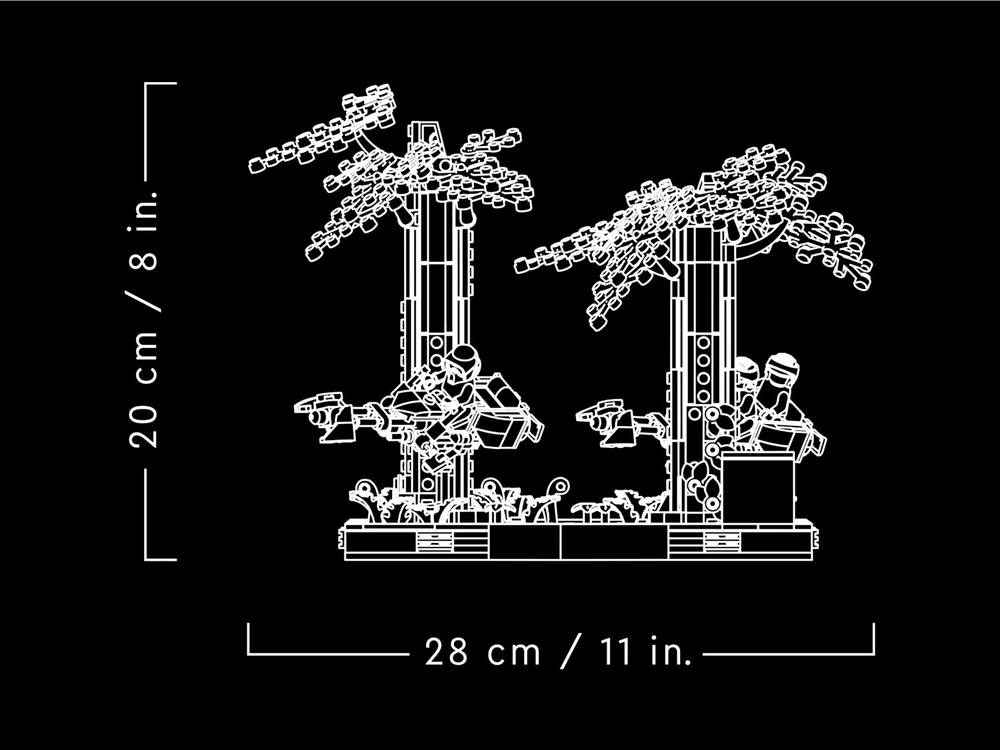 Конструктор LEGO Star Wars 75353 Диорама: Погоня за спидером