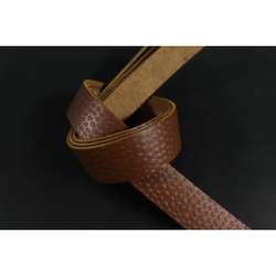 Ременная заготовка Коньяк с лицевой отделкой + Плита Скала