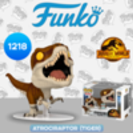 Фигурка Funko POP! Movies Jurassic World Dominion Atrociraptor (Tiger) SS (Exc) (1218) 55292 / Фигурка по мотивам фильма "Мир Юрского периода: Господство", Атроцираптор (Тигр)
