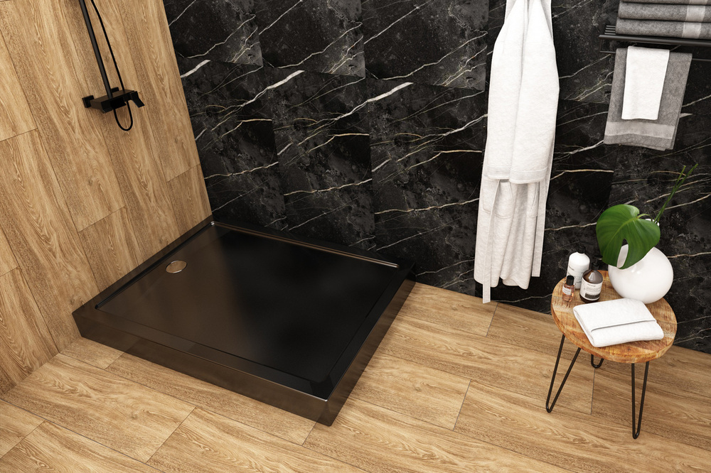 Акриловый душевой поддон Universal PRO Black N