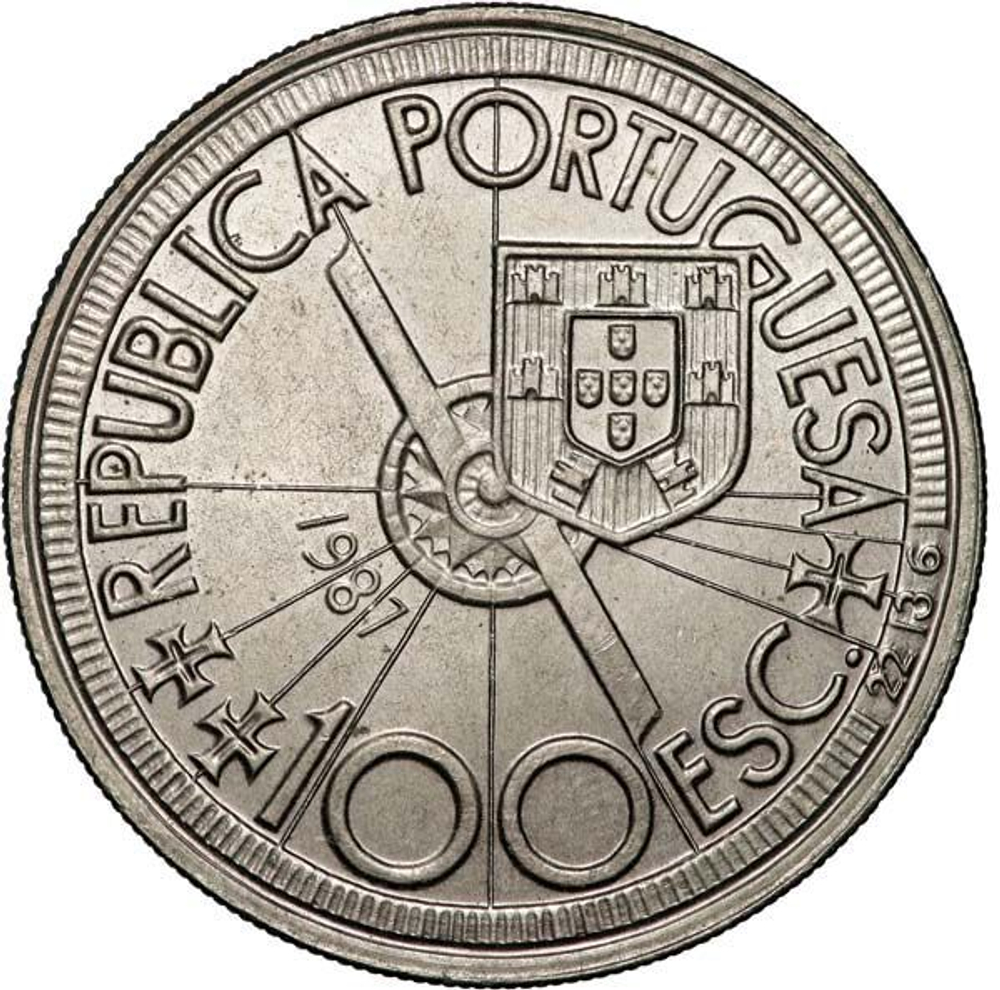 Portugal, 100 Escudos - Diogo Cão and the Exploration of the African Coast, 1987, MS