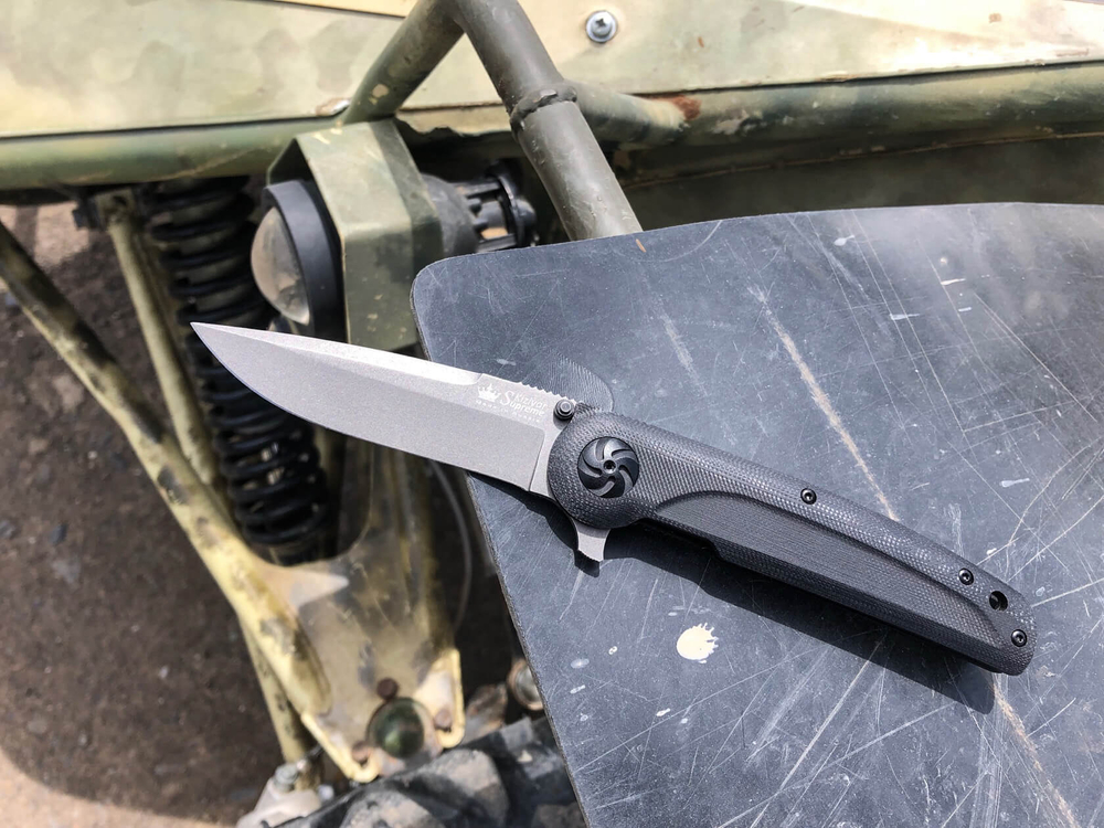 Складной нож Biker Z N690 StoneWash