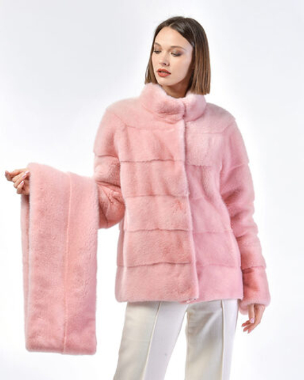 Шуба из меха норки