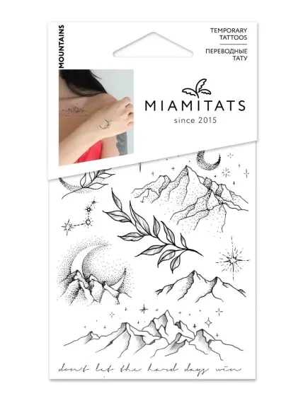 Переводные тату mini MIAMITATS Mountains