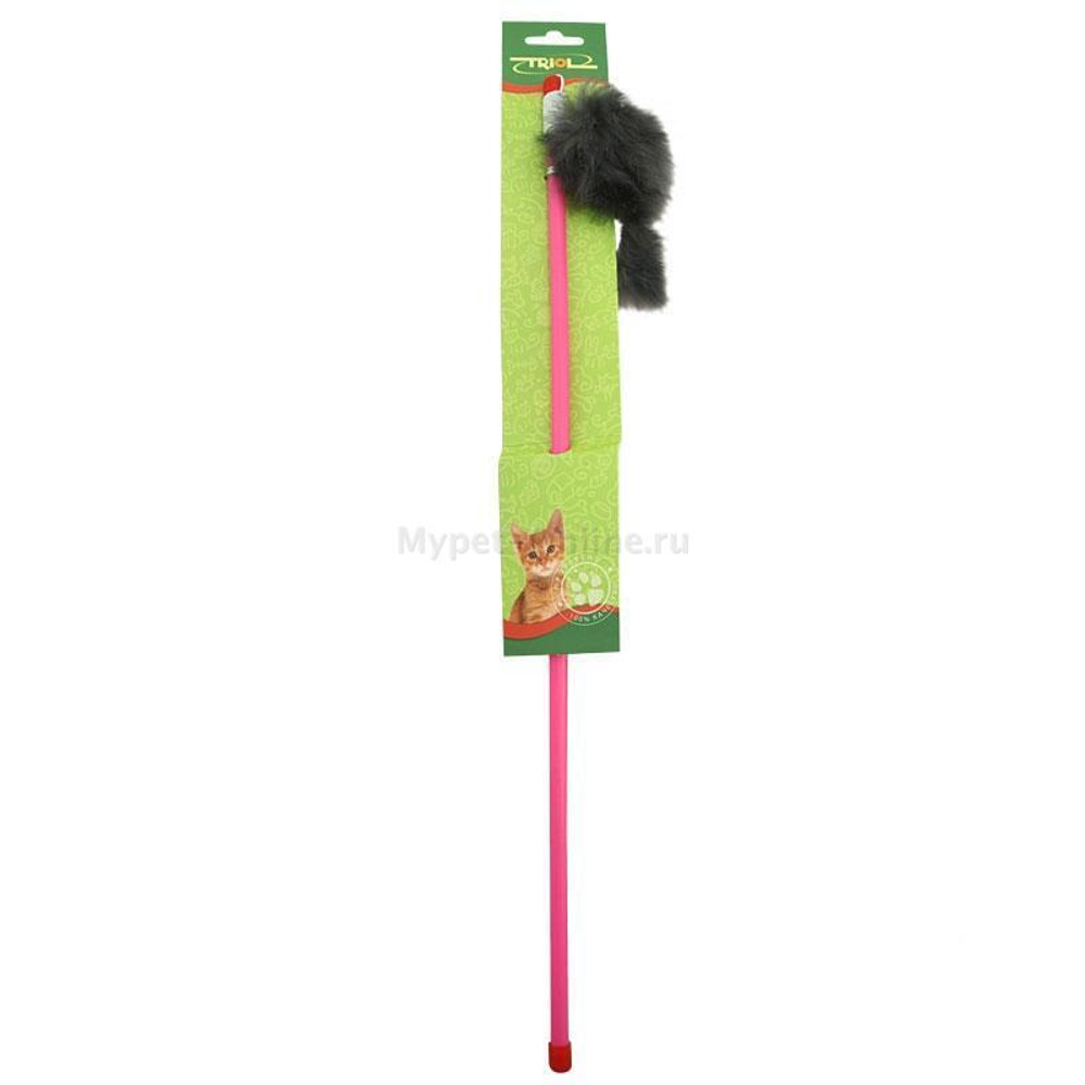 Игрушка-дразнилка для кошек "Серая мышка", 70/500мм, Triol