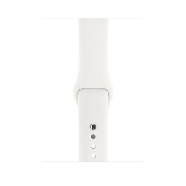 Apple Watch Series 3 38mm (Silver Aluminum Case with White Sport Band/ Серебристый Белый)
