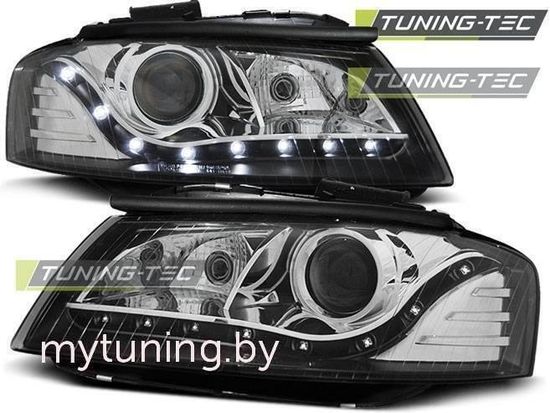 Передние фары Audi A3 8P daylight black