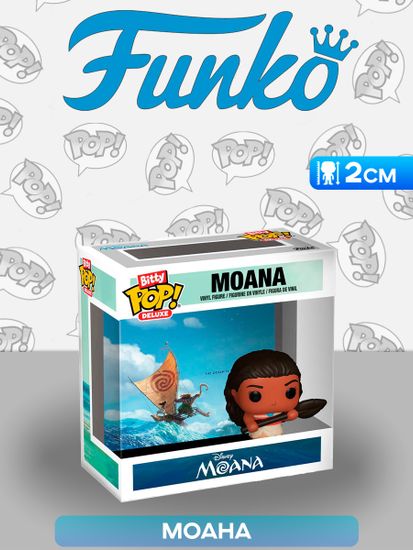 Фигурка Funko Bitty POP! Deluxe Disney Princess Moana 85687 / Фигурка Фанко ПОП! по мотивам мультфильма "Моана", Моана
