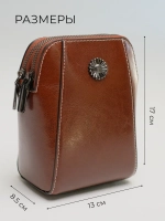 Сумка через плечо маленькая кросс боди для телефона кожаная
