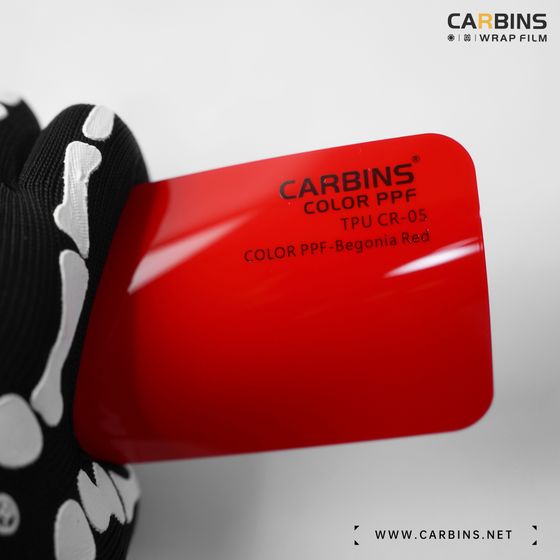 Веер образцов полиуретановой цветной пленки Carbins Color PPF