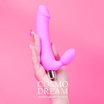 Вибратор-реалистик Cosmo Dream 14,5 см со стимулятором клитора