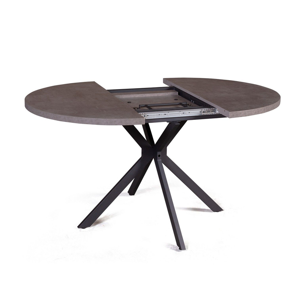 Стол круглый Vegas раздвижной (100+40) камень темный