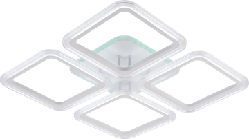 Светодиодная люстра 104W+8W 3000К-6000К RGB 9826/4 WHT белый Profit Light