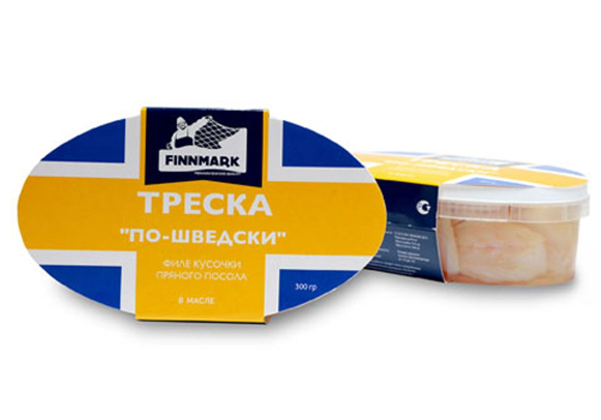 Треска филе слабосоленое "по-шведски", 300г