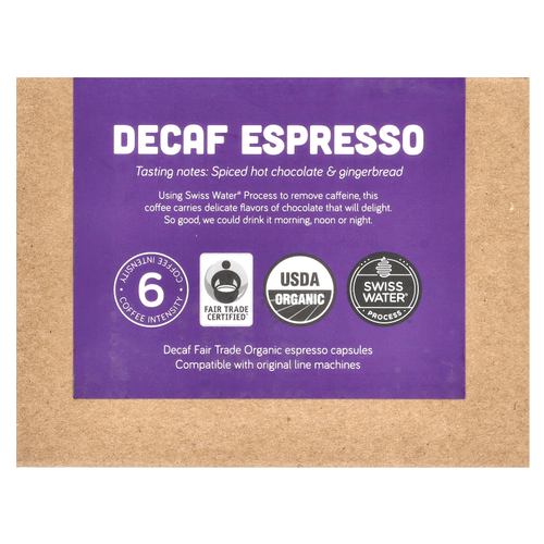 Portland Coffee Roasters, Кофе без кофеина, молотый обжаренный кофе, 30 капсул