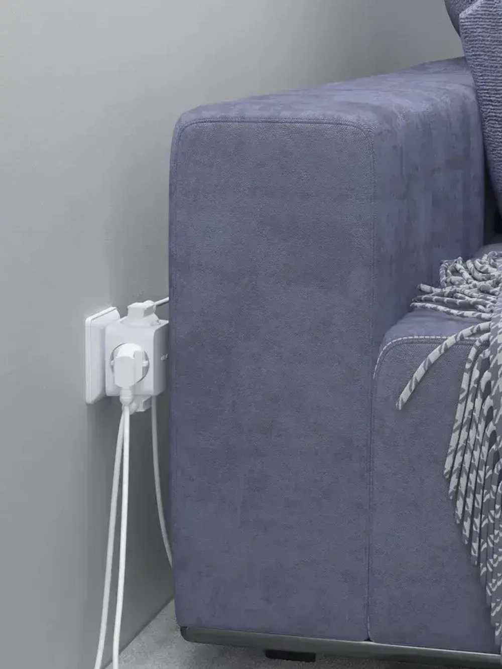 Разветвитель для розетки ФОТОН четверник куб 16А