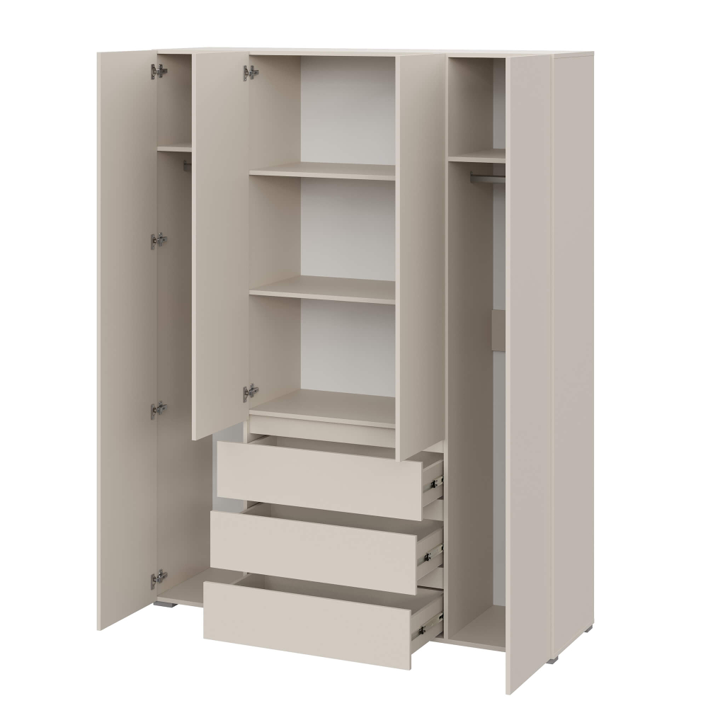 Шкаф с ящиками 4-х створчатый ШК 05 "Люмо"