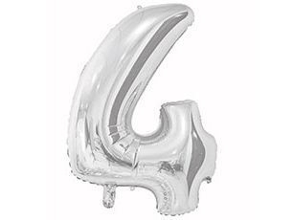 К ЦИФРА 4  26" Серебро 60 см.