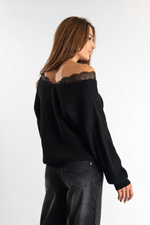 Джемпер с кружевом Vicolo