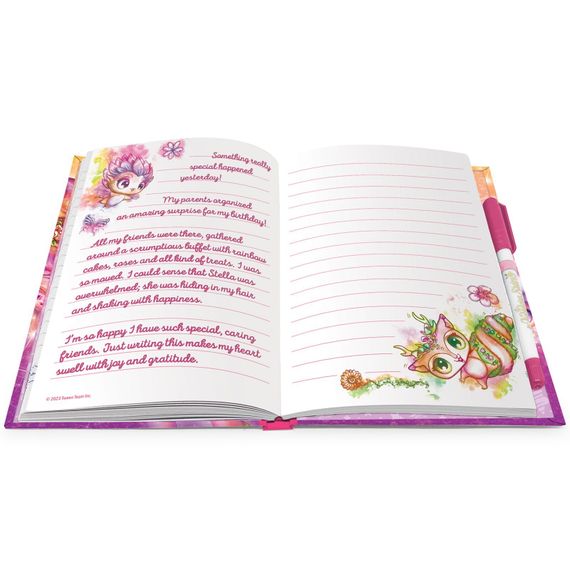 Серия: Hazelia. Блокнот в жестком переплете, на резинке, с гелевой ручкой (Основная)