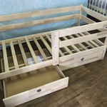 Кровать подростковая "Софа" 160*80 см без покраски 2 борт, (ДМВ)