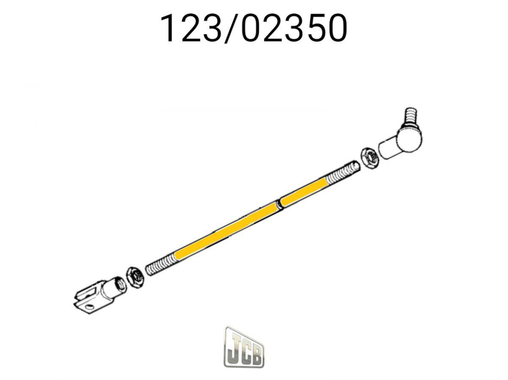 Тяга рычага JCB 123/02350