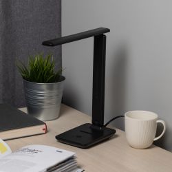 Настольный светильник ЭРА NLED-508-7W-BK светодиодный черный | Светодиодные настольные лампы