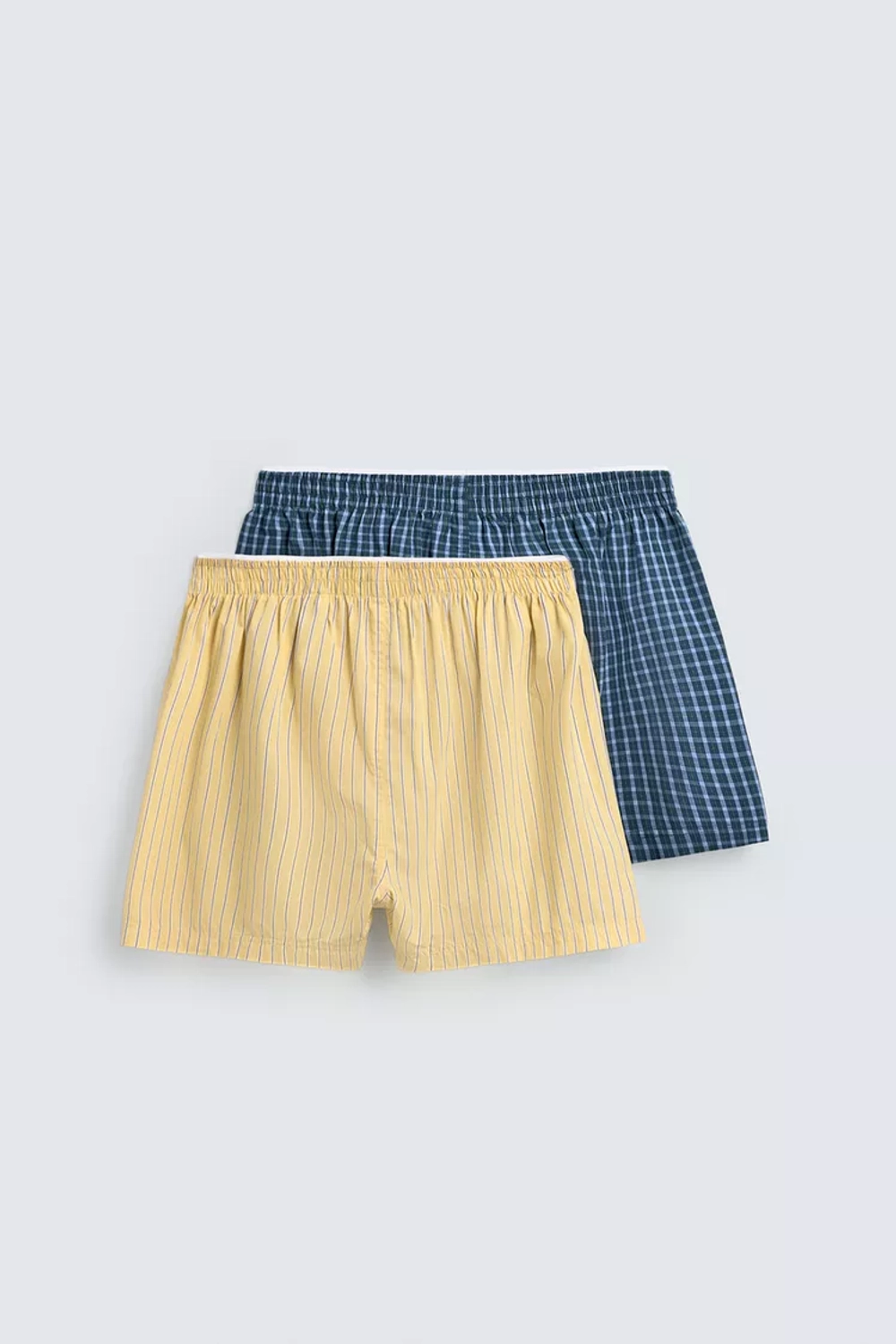 ZARA НАБОР ИЗ ДВУХ КОМБИНИРОВАННЫХ ТРУСОВ-БОКСЕРОВ ИЗ ПОПЛИНА - LIMITED EDITION, РАЗНОЦВЕТНЫЙ