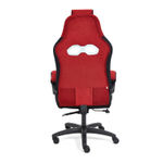 ARENA Кресло офисное (флок бордовый/черный)