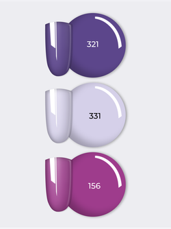 NR Solid Gel Mix Твердые гель-лаки Palette 4 (321, 331, 156), 3х5г