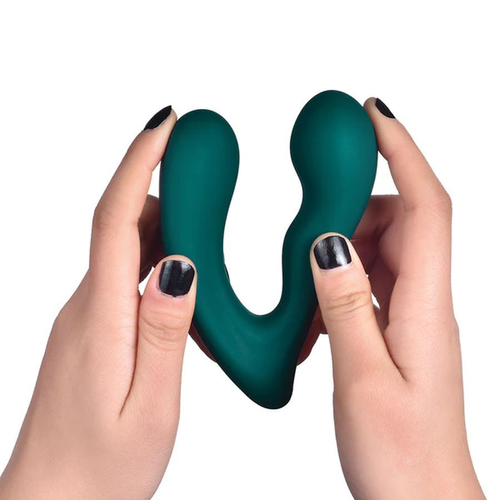 Темно-бирюзовый вибромассажер простаты Solstice X