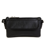 Стильная женская повседневная чёрная сумочка из экокожи Dublecity М-СД-33