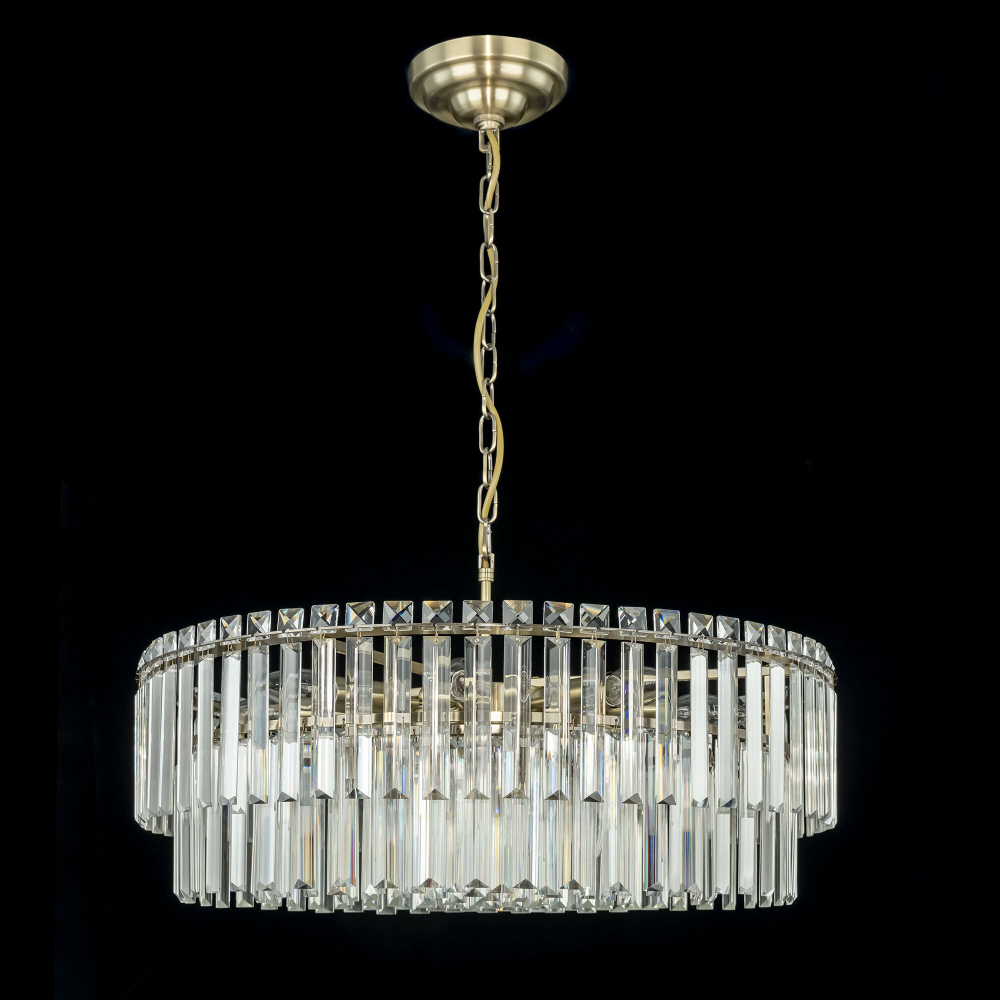 Citilux Фонда CL303223 Люстра хрустальная подвесная Бронза