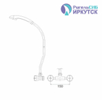 Смеситель для душа 1/2 рез Иркутск Дш-М2