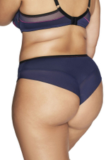 Трусики-бразилиана Mistral с красивой вышивкой (Размер: S) (Цвет: красный с синим)