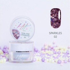 Гель-лак ТМ "HIT gel" №02 Sparkles, 5 мл