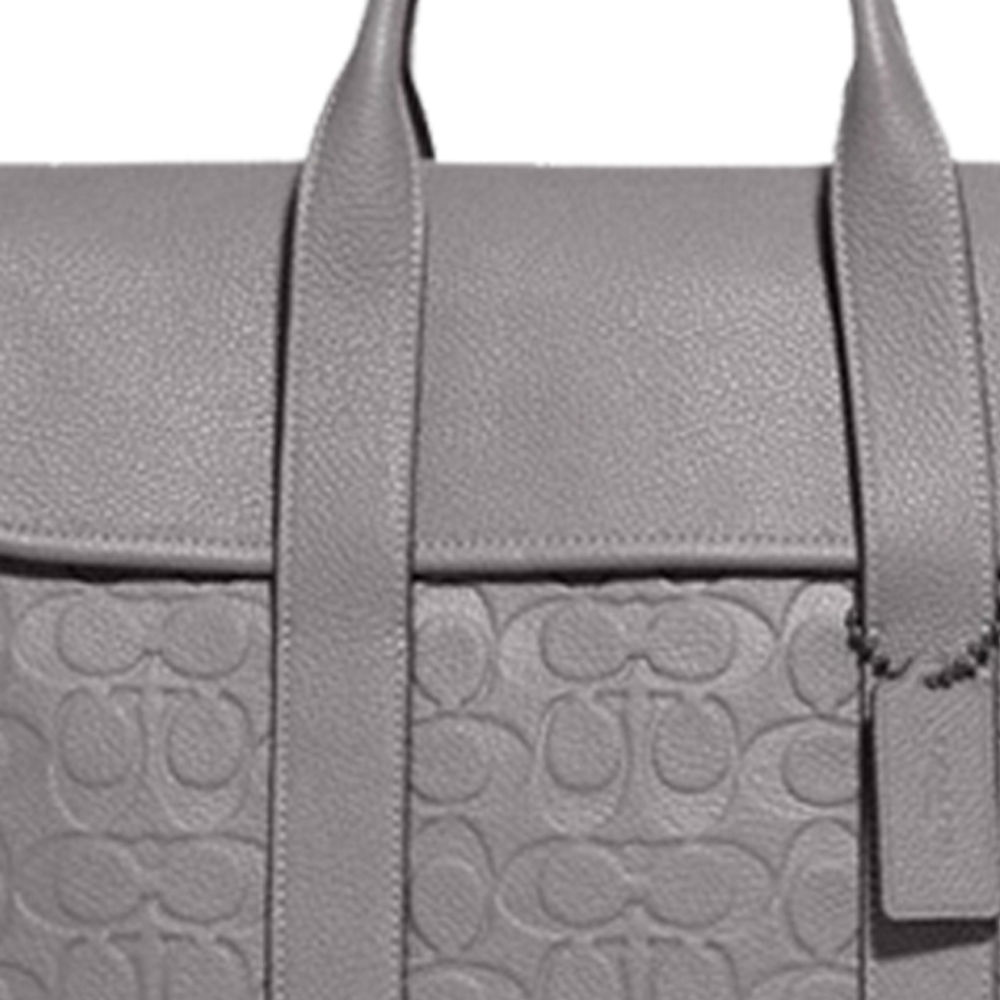 COACH Leather Briefcase Large Men"s Gray