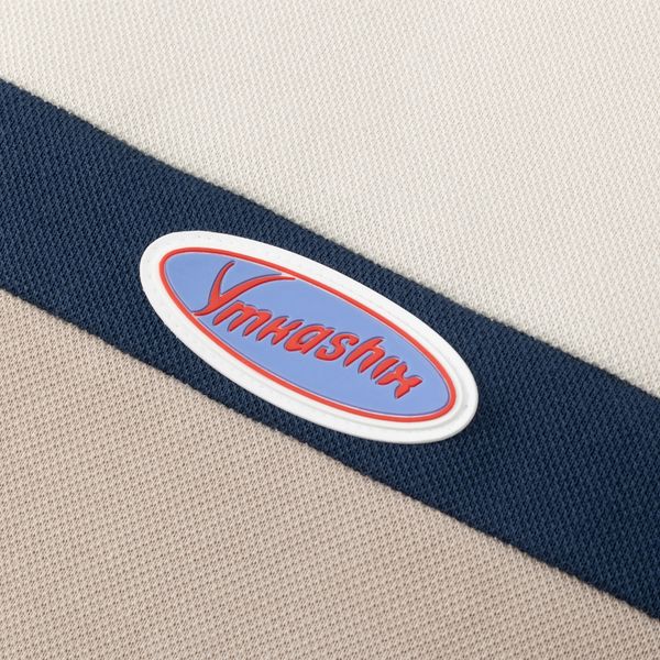 Поло песочный/темно-синий/коричневый - фото 6