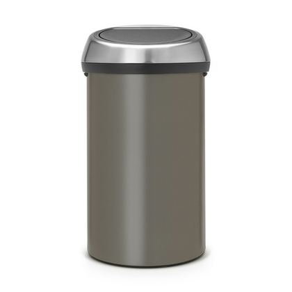 Ведро для мусора Brabantia Touch Bin платиновое 60л