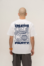 Футболка KUL'TURA "CREATIVE PARTY" Белый