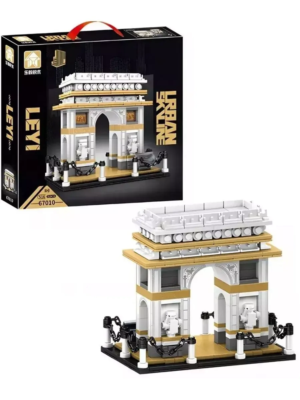 Конструктор Архитектура Париж-Триумфальная арка 516 деталей