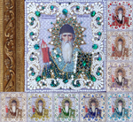 Принт-ЖС15 Ткань с нанесенной авторской схемой Святой Спиридон (Жемчужная серия) +инструкция