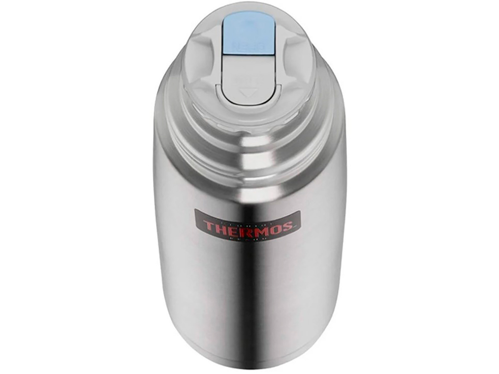 Термос для напитков THERMOS FBB-1000 Grey 1L, нержавеющая сталь, клапан, крышка-чашка, серый