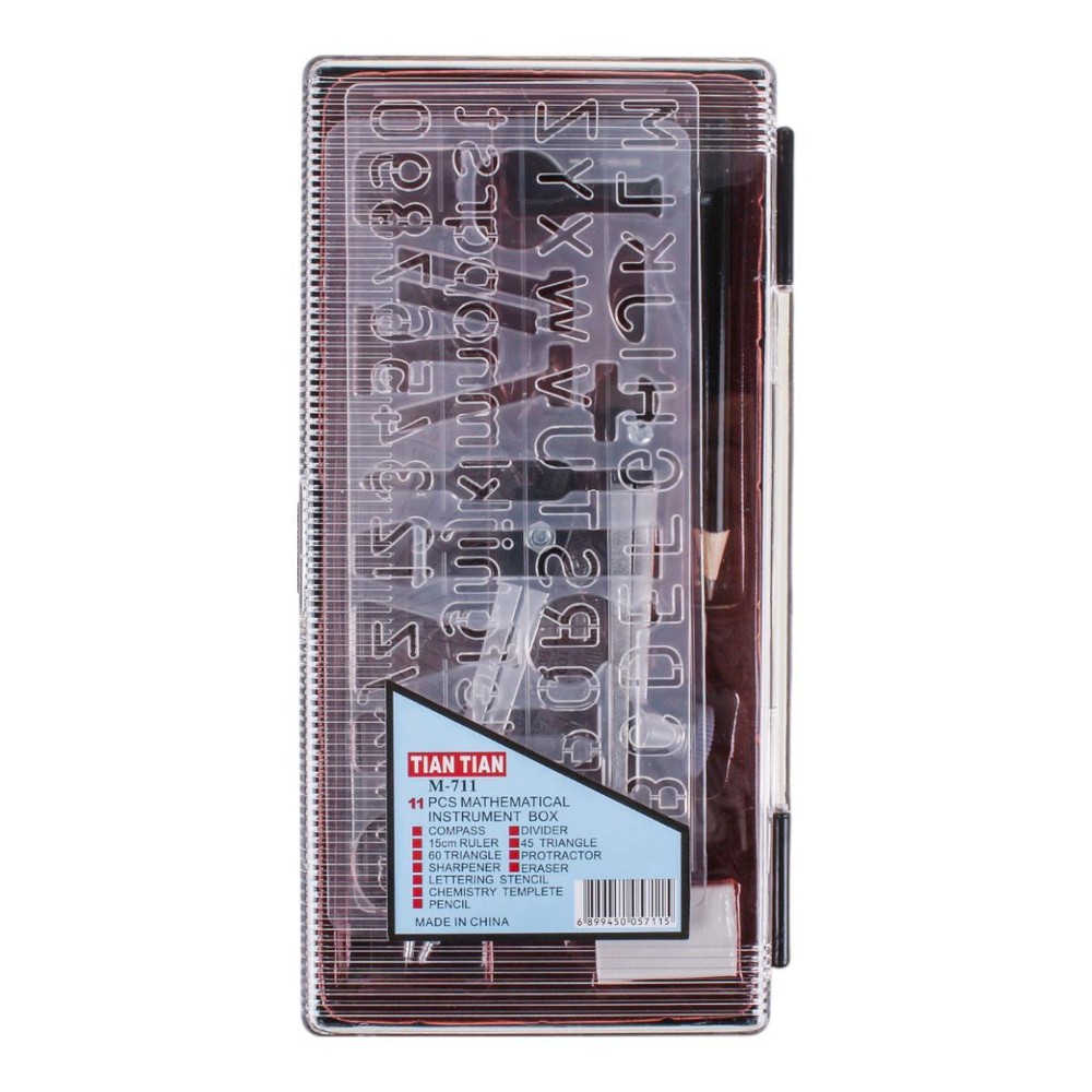 Готовальня 11 предм: циркуль мет. с держат. под каранд, карандаш