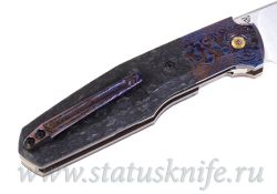 Нож CKF/Philippe Jourget FIF20 2021 (M390, ZircuTi bolster/clip, cool CF, Ti)фотография - 5