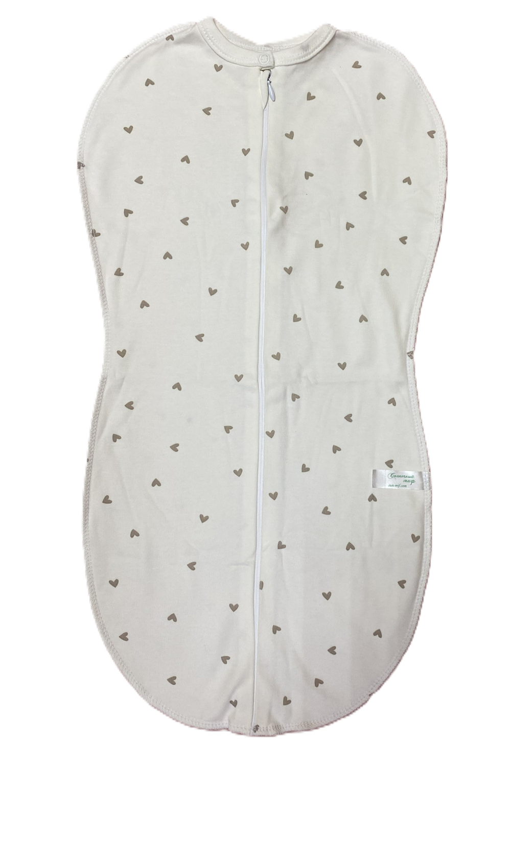 Пеленка-кокон на молнии из интерлока (100% хлопок) размер 2 на рост 62-68 см